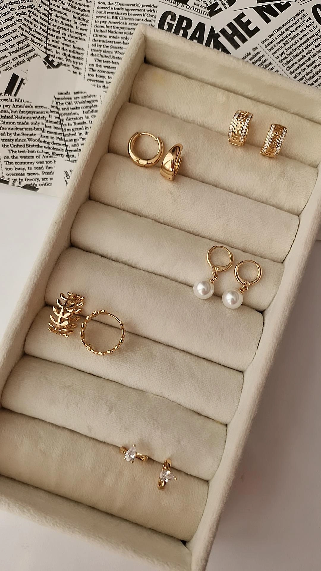گوشواره ژوپینگ طلایی